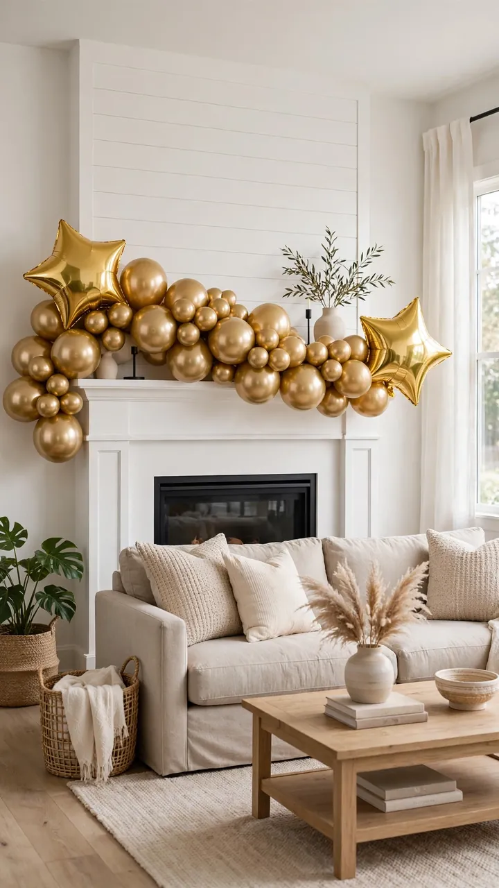 Gold Balloon Garland