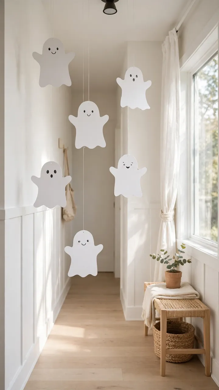 Spooky Cardboard Ghosts