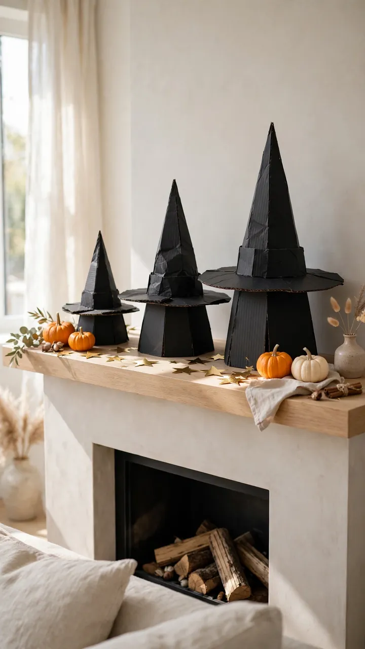 Cardboard Witch Hats