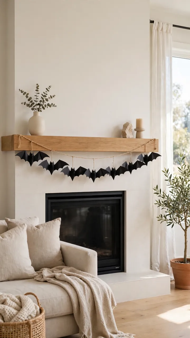 Cardboard Bat Garland