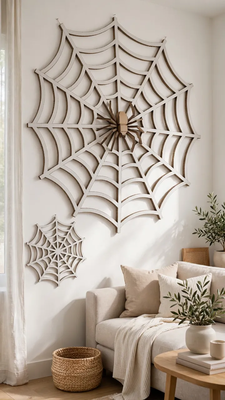 Cardboard Spider Webs