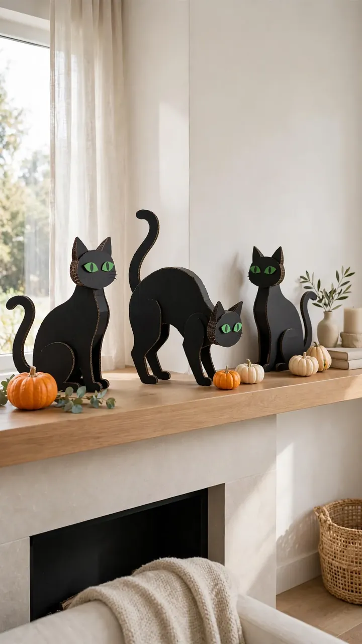 Cardboard Black Cats