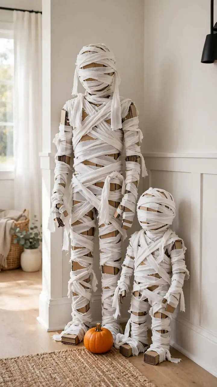 Cardboard Mummy Figures