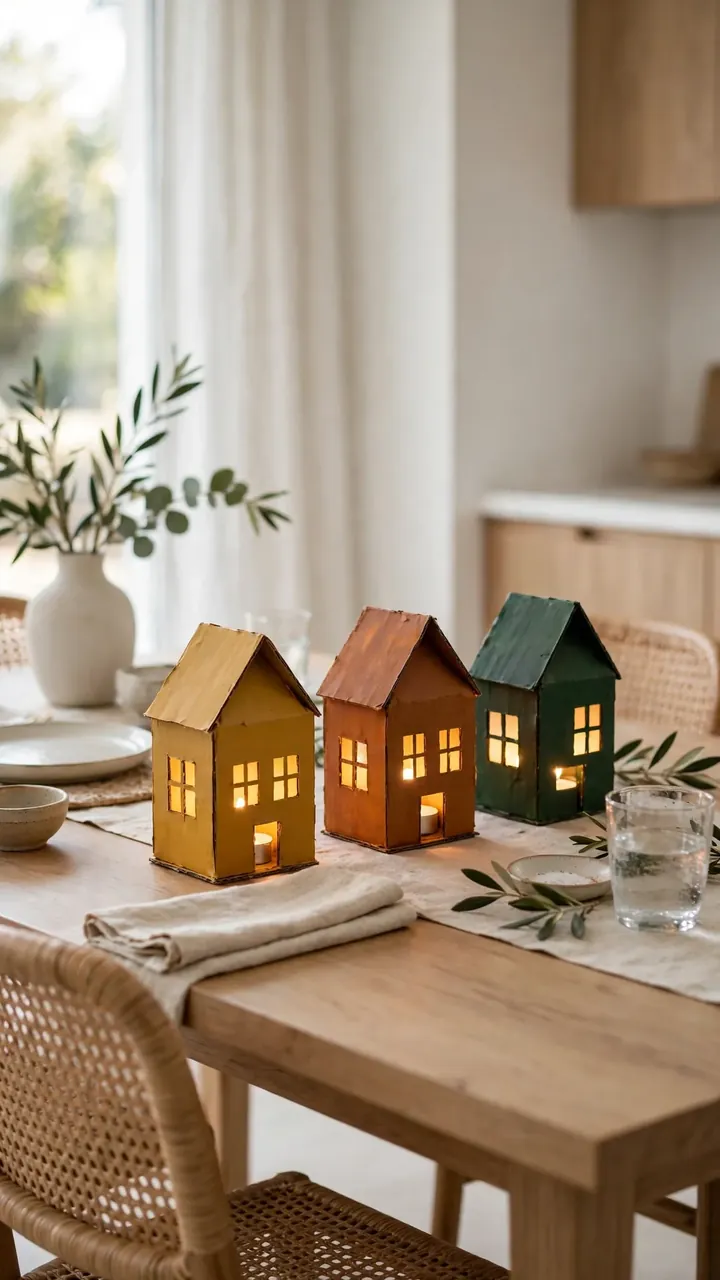 Cardboard Lantern Houses