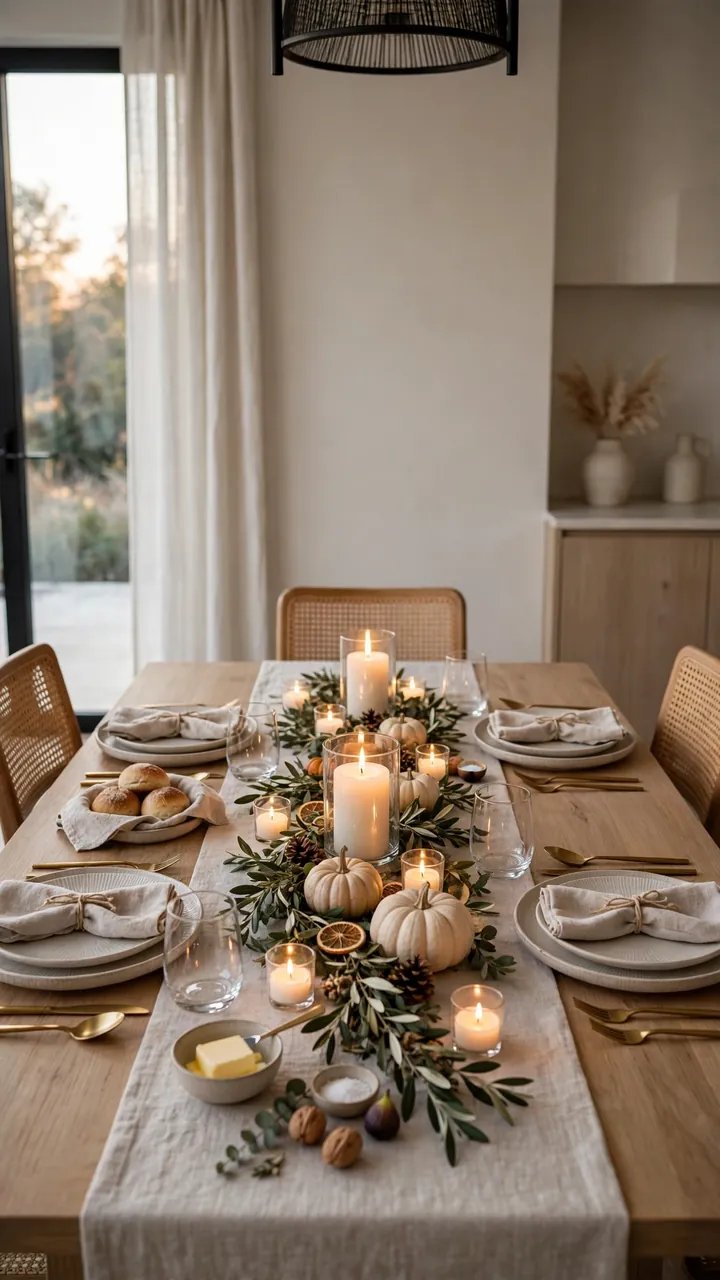 Candlelit Dining Table