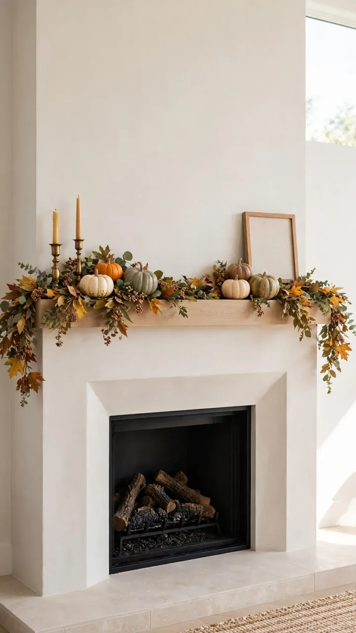 Cozy Fireplace Mantel