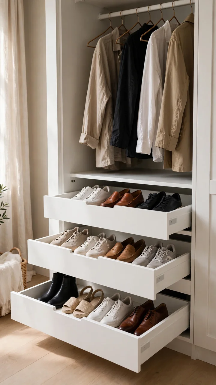 Pullout Shoe Drawers