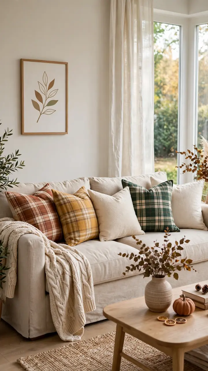 Plaid Accent Pillows