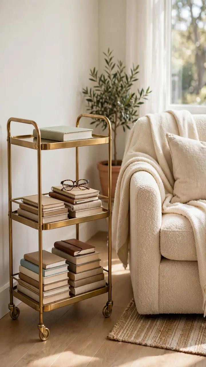 Rolling Book Cart