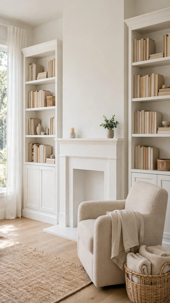Fireplace Side Shelves